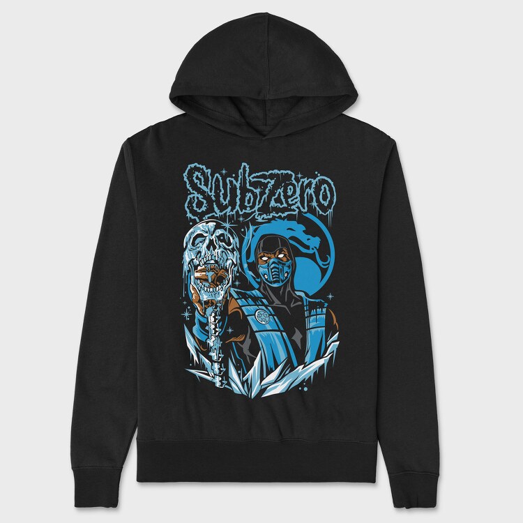 Subzero Mortal Kombat, Hanorac Oversize Barbati (Unisex)