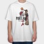 CLYDE DREXLER Art2, Tricou Oversize Barbati (Unisex)