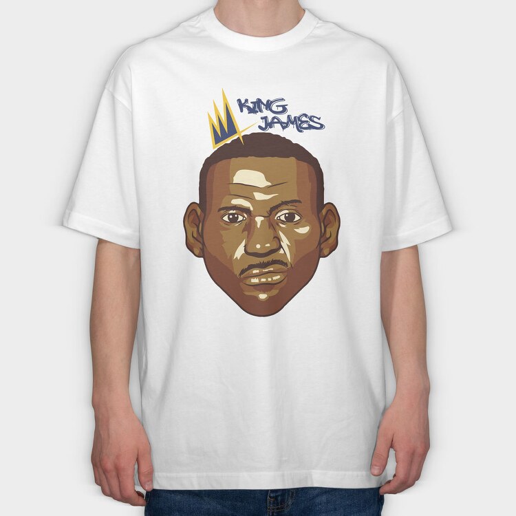 KING J, Tricou Oversize Barbati (Unisex)