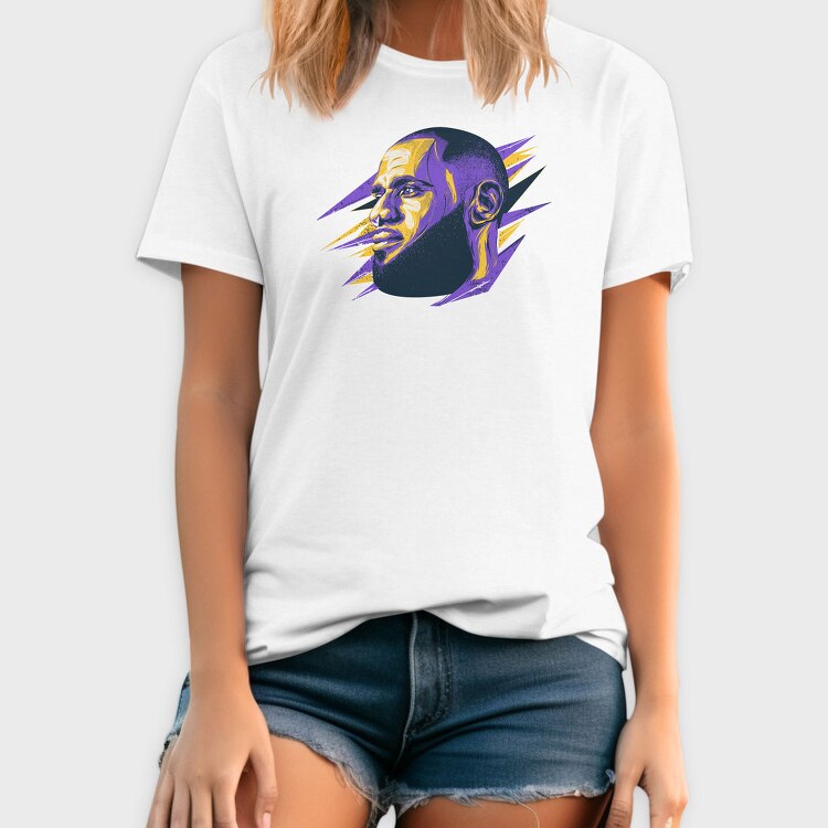 LEBRON JAMES Head Art, Tricou Barbati (Unisex)