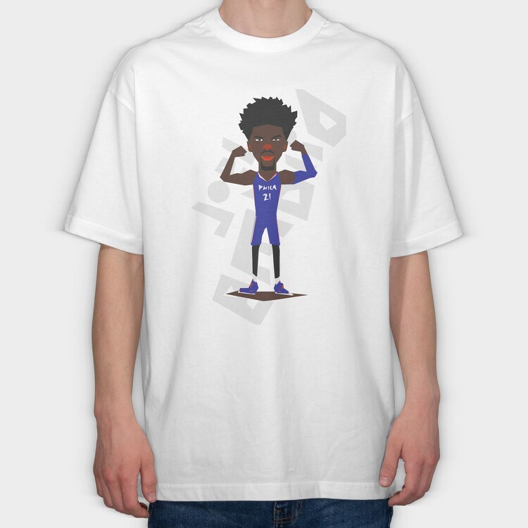 JOEL EMBID Art1, Tricou Oversize Barbati (Unisex)