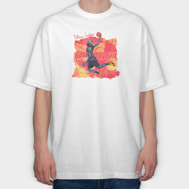 DEMARCUS COUSINS Art design2, Tricou Oversize Barbati (Unisex)