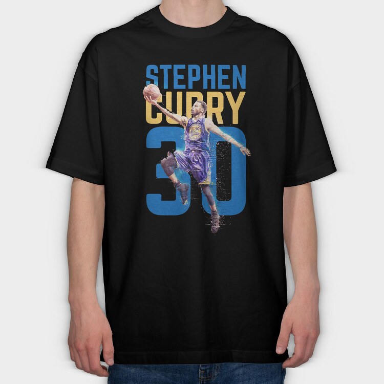 S CURRY ART2, Tricou Oversize Barbati (Unisex)