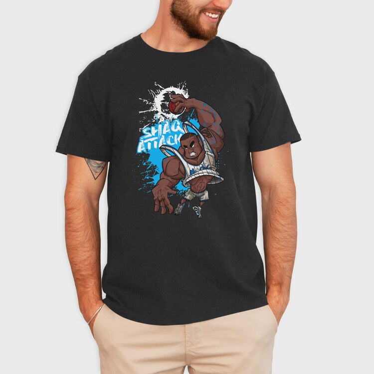 SHAQ ATTACK, Tricou Barbati (Unisex)