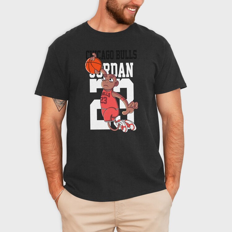 JORDAN Cartoon Art, Tricou Barbati (Unisex)
