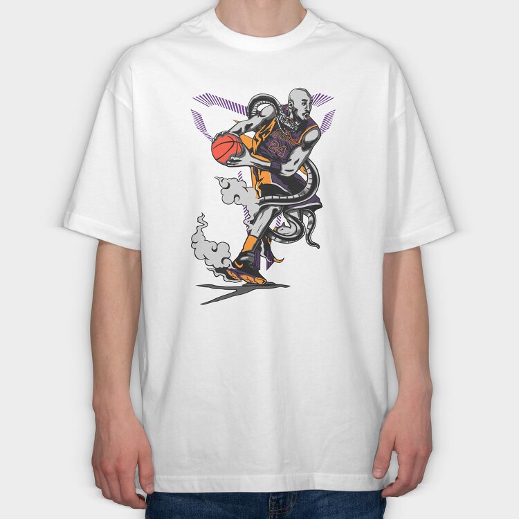 BLACK MAMBA Kobe, Tricou Oversize Barbati (Unisex)