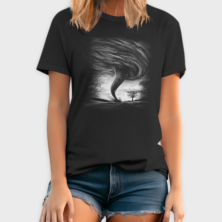 Tornado Monochrome, Tricou Barbati (Unisex)