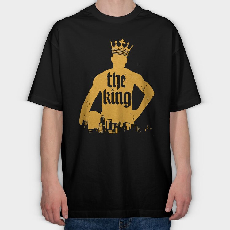THE KING ART1, Tricou Oversize Barbati (Unisex)