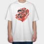 MICHAEL J Art Design1, Tricou Oversize Barbati (Unisex)