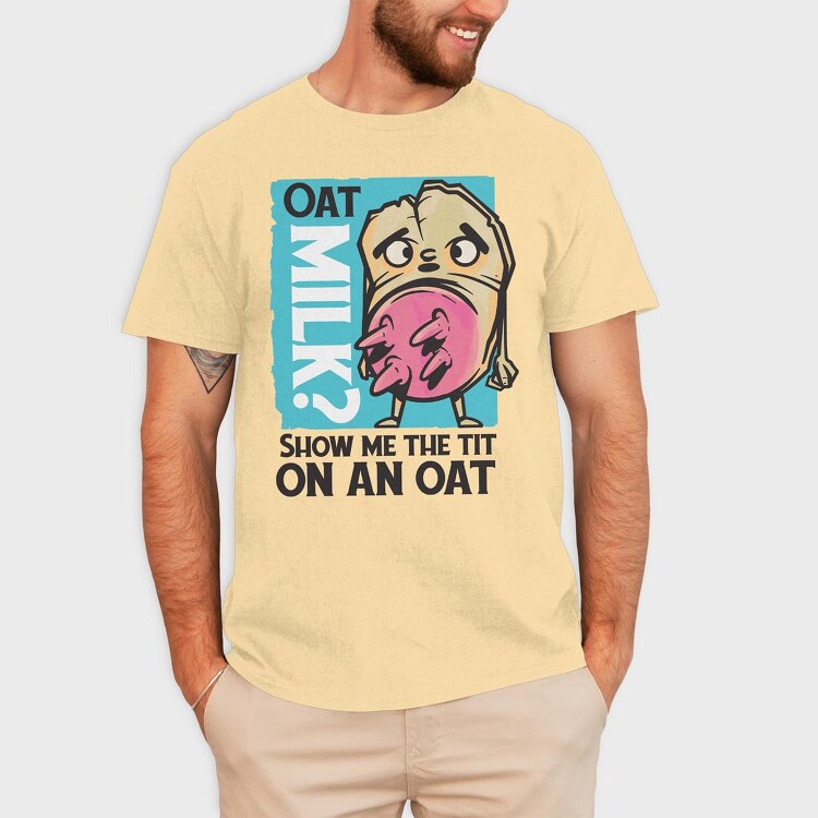 Oatmilk, Tricou Barbati (Unisex)