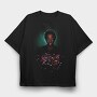 Halftone Portrait Confetti, Tricou Oversize Barbati (Unisex)