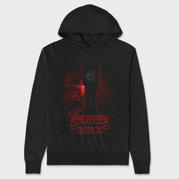 Stranger Things Clock, Hanorac Oversize Barbati (Unisex)