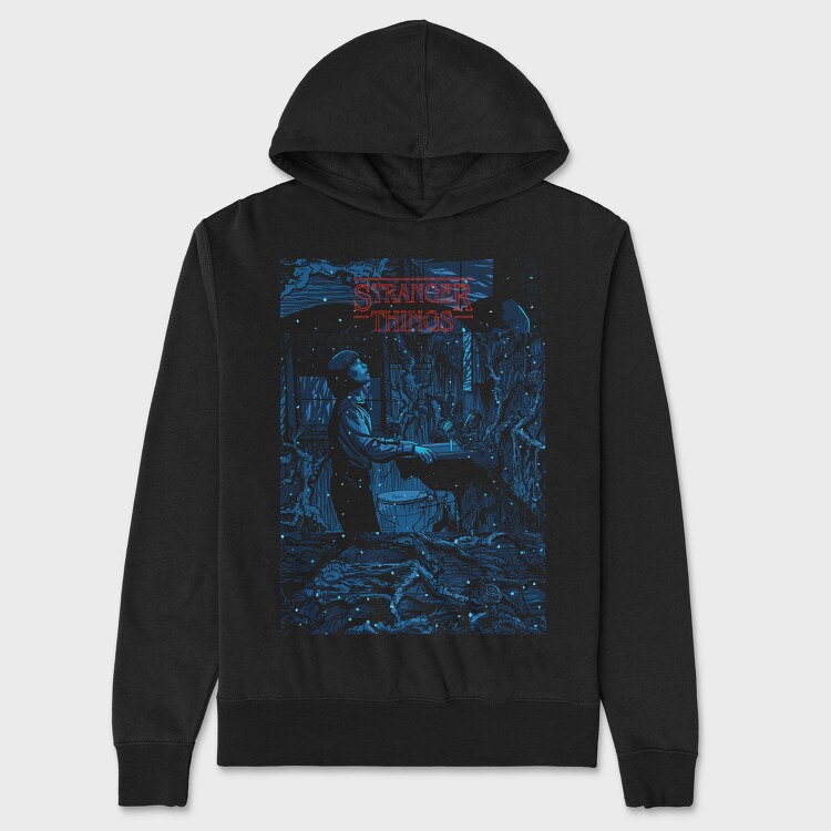 Stranger Things Dog Milk, Hanorac Oversize Barbati (Unisex)