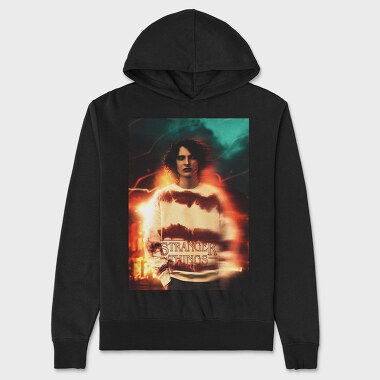 Stranger Things Flame, Hanorac Oversize Barbati (Unisex)