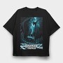 Stranger Things Halftone, Tricou Oversize Barbati (Unisex)
