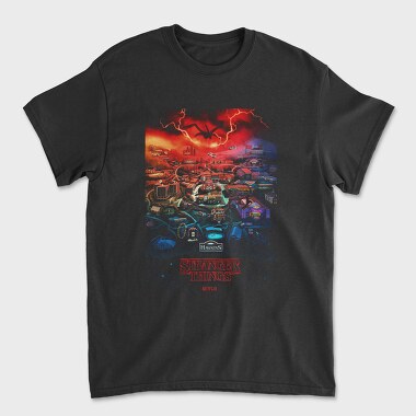 Stranger Things Hawkins, Tricou Barbati (Unisex)