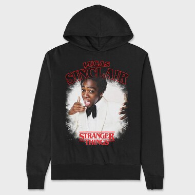 Stranger Things Lucas, Hanorac Oversize Barbati (Unisex)