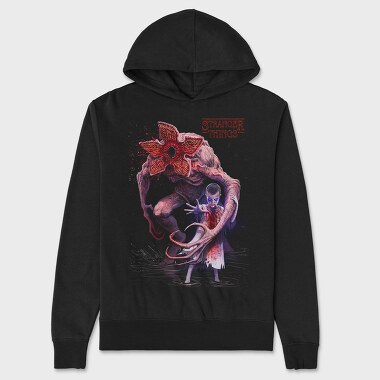 Stranger Things Monster, Hanorac Oversize Barbati (Unisex)