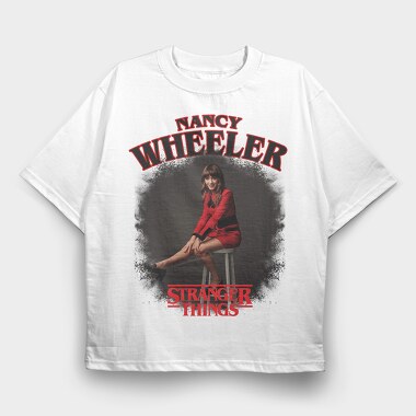 Stranger Things Nancy Wheeler, Tricou Oversize Barbati (Unisex)