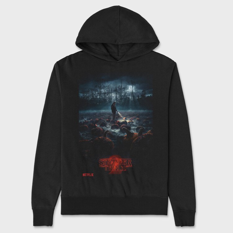 Stranger Things Netflix, Hanorac Oversize Barbati (Unisex)