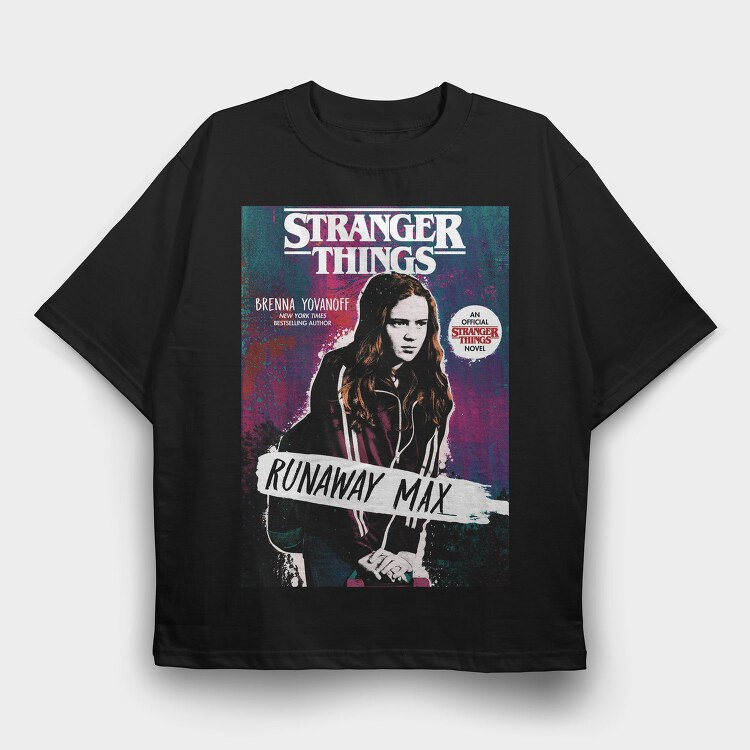 Stranger Things Runaway Max, Tricou Oversize Barbati (Unisex)
