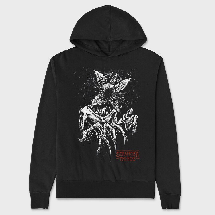 Stranger Things Sketch, Hanorac Oversize Barbati (Unisex)