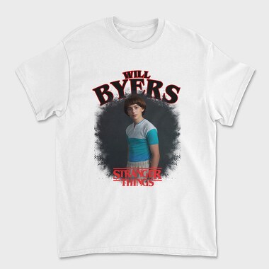 Stranger Things Will Byers Halftone, Tricou Barbati (Unisex)