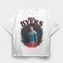 Stranger Things Will Byers Halftone, Tricou Oversize Barbati (Unisex)