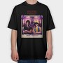 Stranger Things Best Friends, Tricou Oversize Barbati (Unisex)