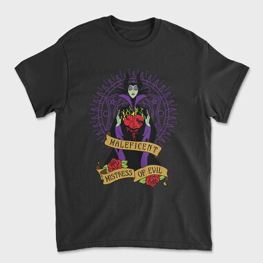 Tricou Barbati (Unisex), Villanas Disney Malefica C