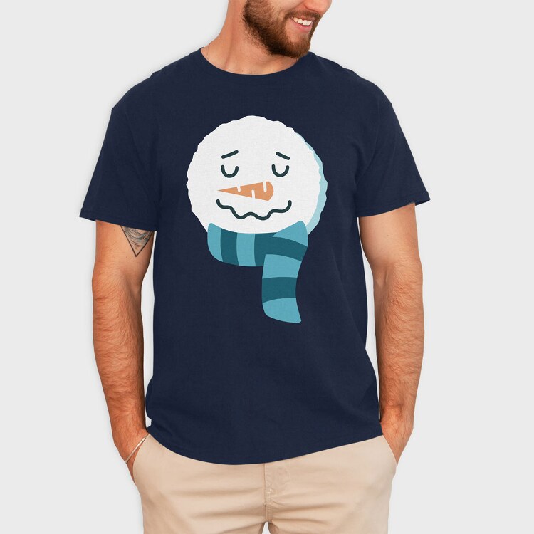 Christmas Snowman Faces 1, Tricou Barbati (Unisex)