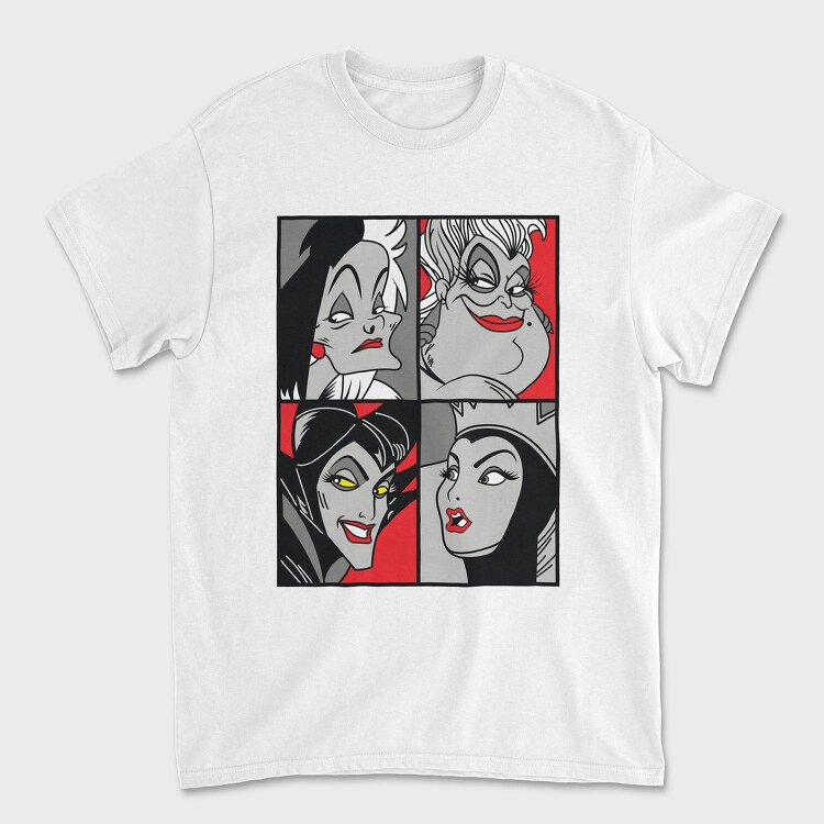 Tricou Barbati (Unisex), Villanas Disney Pop Art