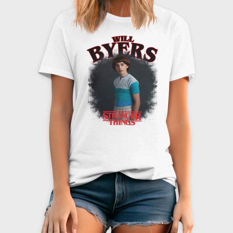 Stranger Things Will Byers Halftone, Tricou Barbati (Unisex)