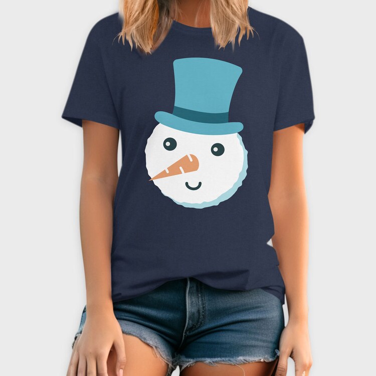 Christmas Snowman Faces 5, Tricou Barbati (Unisex)