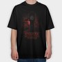 Stranger Things Clock, Tricou Oversize Barbati (Unisex)
