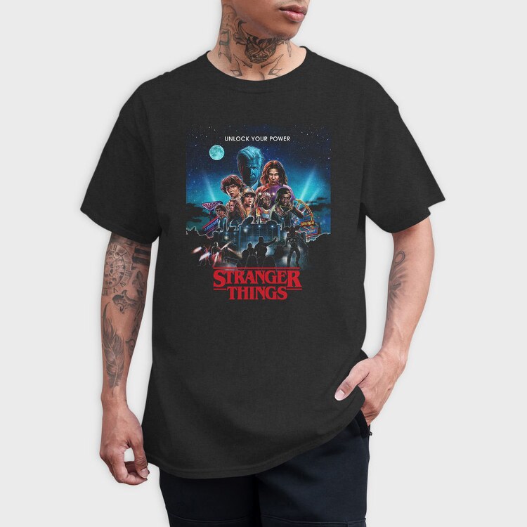Stranger Things Power, Tricou Barbati (Unisex)