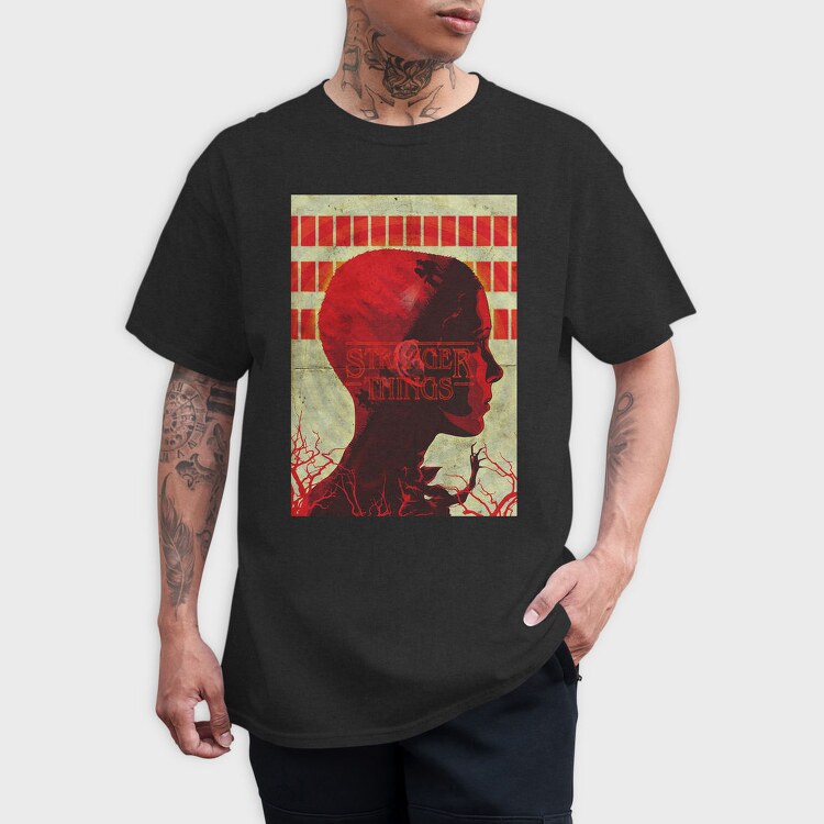 Stranger Things Red, Tricou Barbati (Unisex)