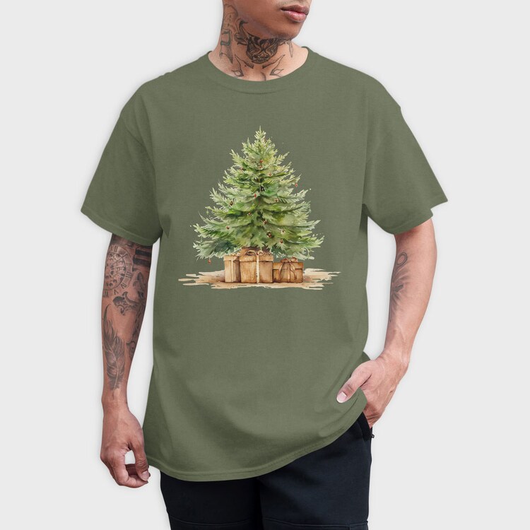 Christmas Tree Old, Tricou Barbati (Unisex)
