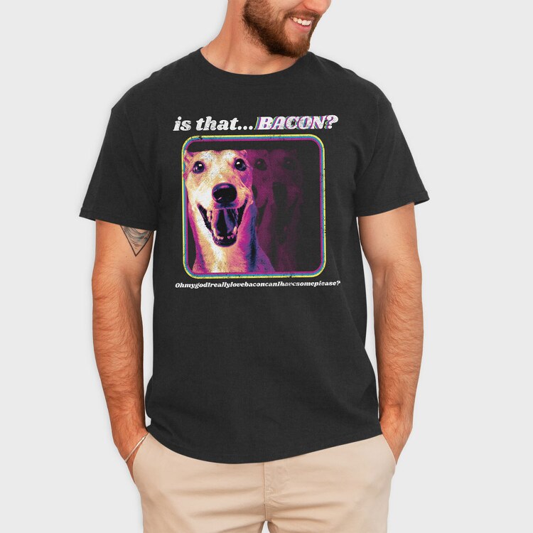 Bacon Dog, Tricou Barbati (Unisex)
