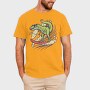 Dinosaur Surfing, Tricou Barbati (Unisex)