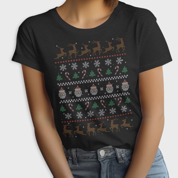 Christmas Ugly Sweater, Tricou Femei