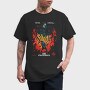 Piggyback Chopper Flames, Tricou Barbati (Unisex)