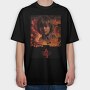 Stranger Things Fire, Tricou Oversize Barbati (Unisex)