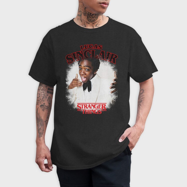 Stranger Things Lucas, Tricou Barbati (Unisex)