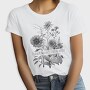 Flower Market Botanical Illustration, Tricou Femei