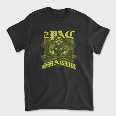 19110 2Pac Shakur, Tricou Barbati (Unisex)