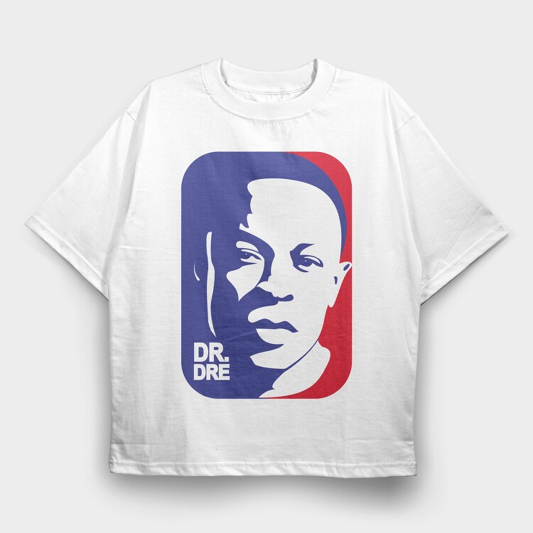 19124 Dr Dre Portrait, Tricou Oversize Barbati (Unisex)