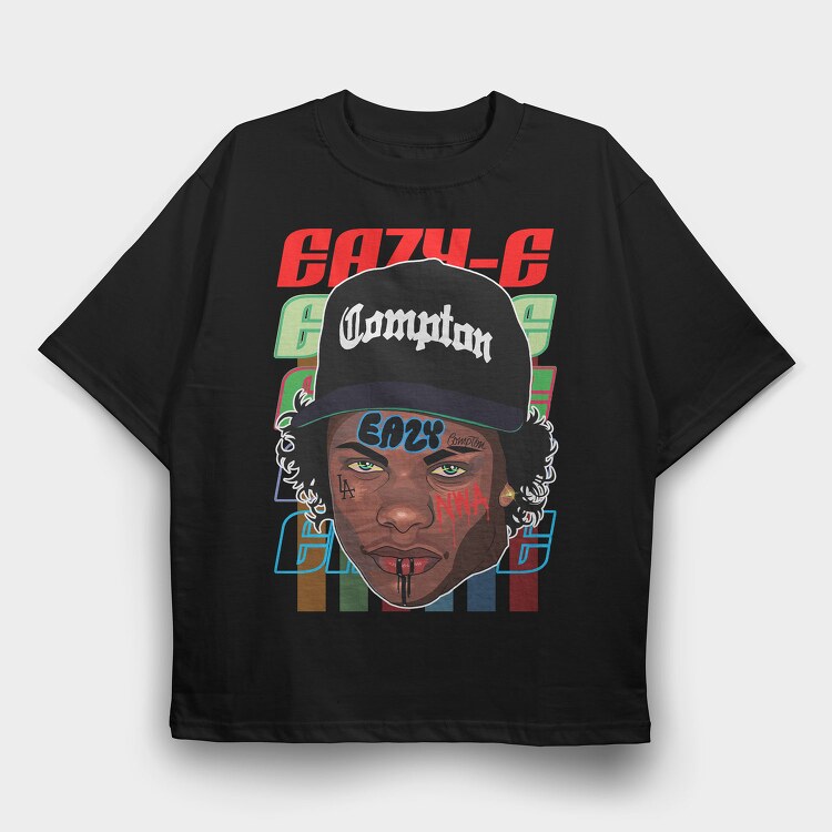 19126 Eazy Compton Tattoo, Tricou Oversize Barbati (Unisex)