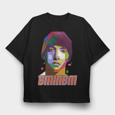 19128 Eminem Colorful, Tricou Oversize Barbati (Unisex)
