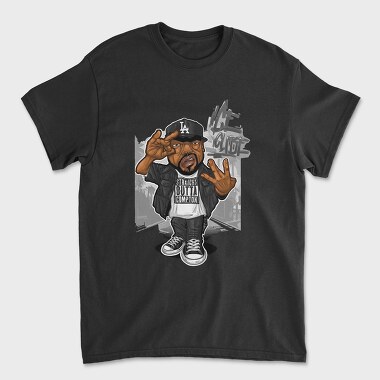19136 Ice Cube Gangster Compton, Tricou Barbati (Unisex)